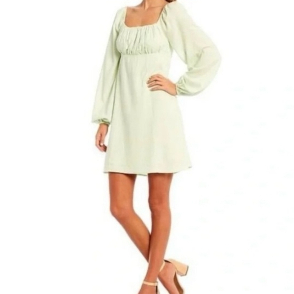NWT GB by Gianni Bini Pastel Green Long Sleeve Dress, XS